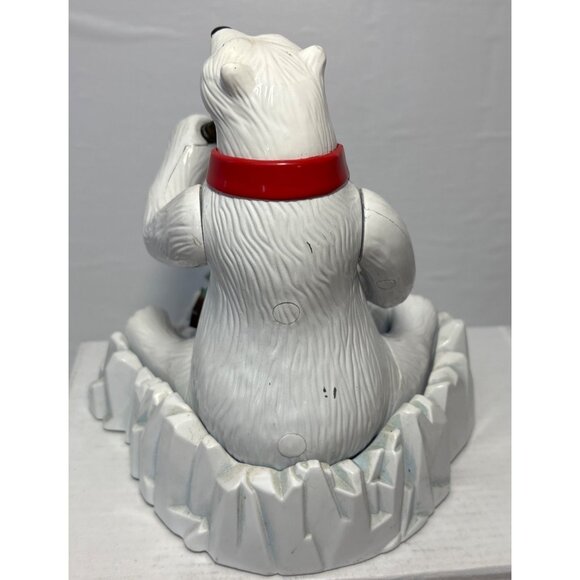 Ertl Coca Cola Coin Bank Polar Bear Mechanical Limited Edition 1995 Pop 7" Tall - Picture 5 of 11